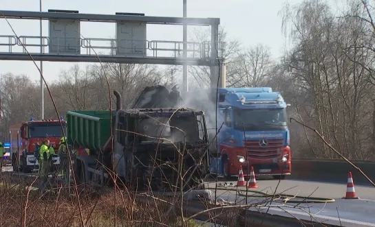 vrachtwagen brand