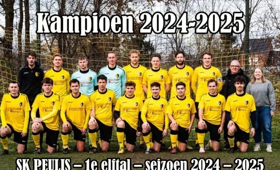 Peulis kampioen in 4de provinciale