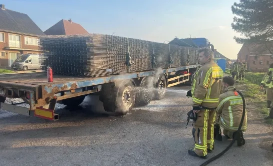 vrachtwagen oververhitte remmen