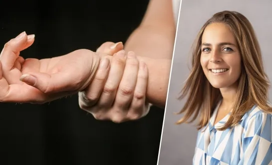 Gewrichtspijn aan pols en diëtiste Claudia Luysterborg