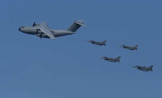 Militaire oefening in de Kempen