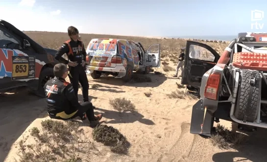 Koen Wauters in woestijnrally in Marokko 