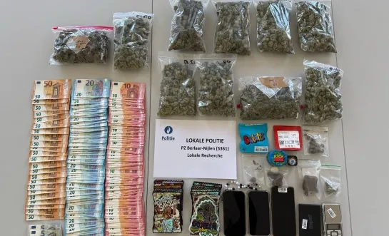 drugsvangst cannabis cash geld politiezone Berlaar-Nijlen