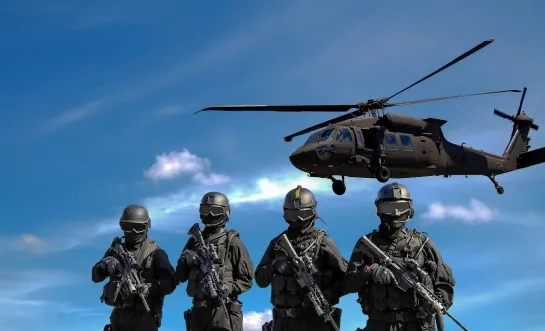 Defensie leger helikopter soldaten 
