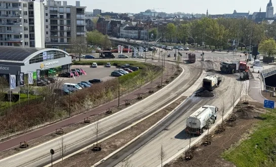 N16 stadsboulevard wegenwerken