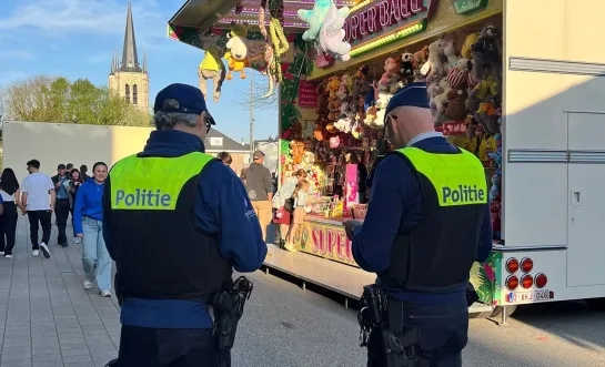 Politie Geel Laakdal Meerhout op Palmenmarkt
