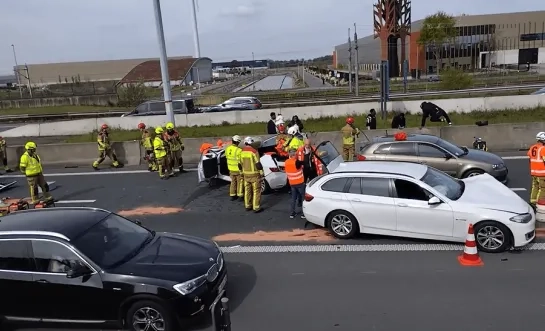 ongeval E19 Meer