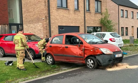 auto over de kop