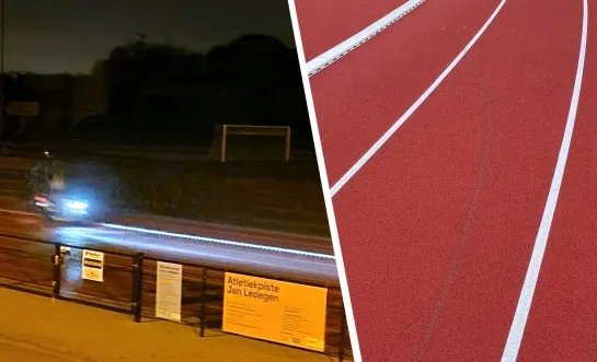 atletiekpiste 't Kapelleke Herenthout beschadigd