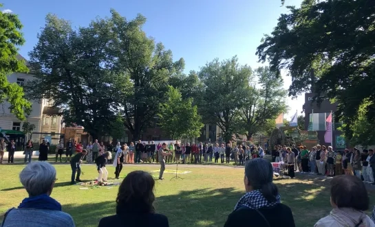 herdenking Nakba Palestina stiltecirkel Turnhout Warandeplein