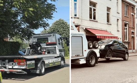 Opgedreven bromfiets en auto in beslag genomen