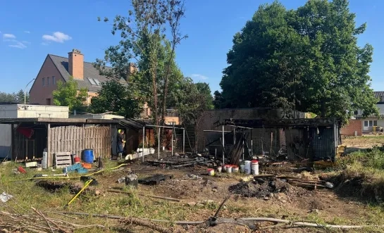 brandje achterbouw frituur Bouwel
