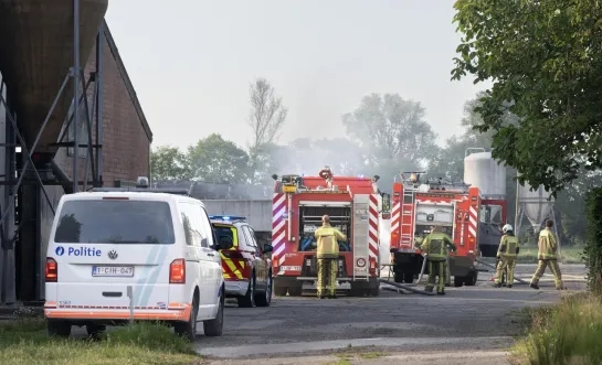 brand bulldozer Hoekstraat Retie Schoonbroek