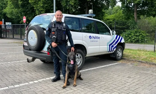Zulu, de nieuwe politiehond van de politiezone Zuiderkempen