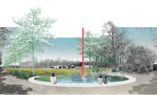 impressie geografisch middelpunt atelier horizon