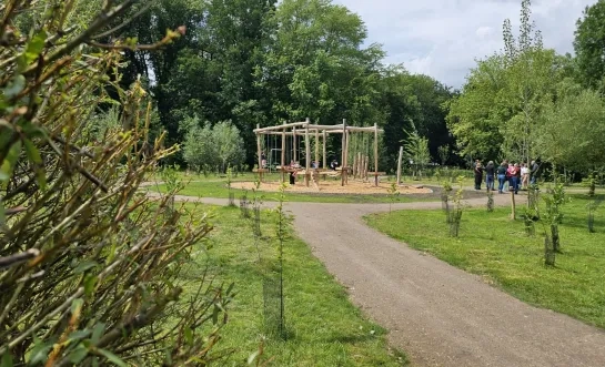 Nieuw bos in stadspark