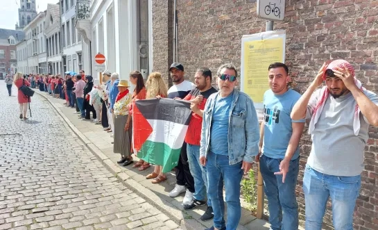 Rode lijn Gaza Lier solidariteit