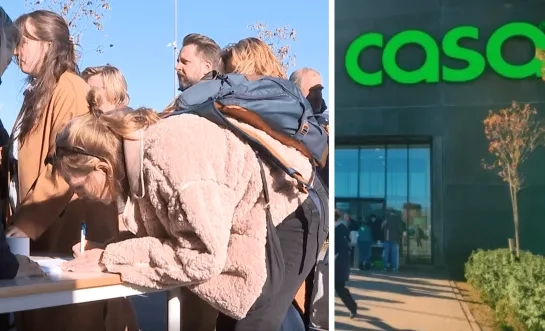 Casa-medewerkers kort na het faillissement