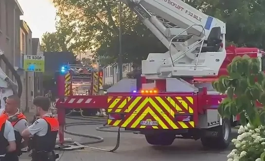 Brand na ontploffing afwasmachine in Branst