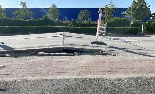 Wegdek Katelijne komt omhoog
