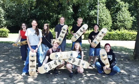 Nieuwe skateborden Speelplein De Speelbeer Bornem