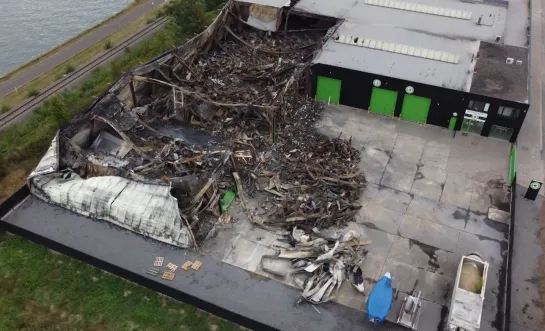 Ravage na zware brand in Oevel