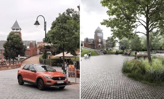 Oude Godstraat huidige situatie render Heist-op-den-Berg heraanleg