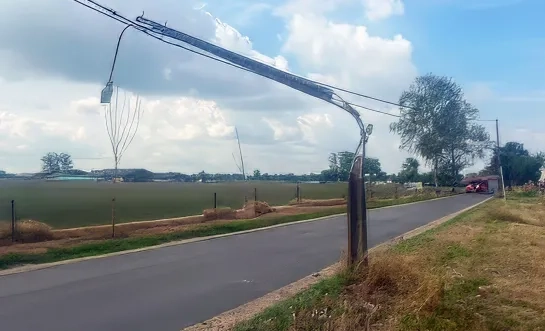 Verlichtingspaal afgeknapt Herenthout