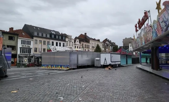 Kermiskramen vertrokken in Turnhout