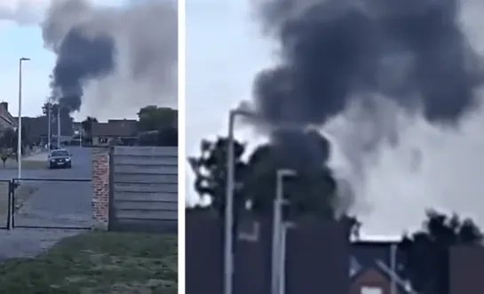 Brandje in tuinhuis