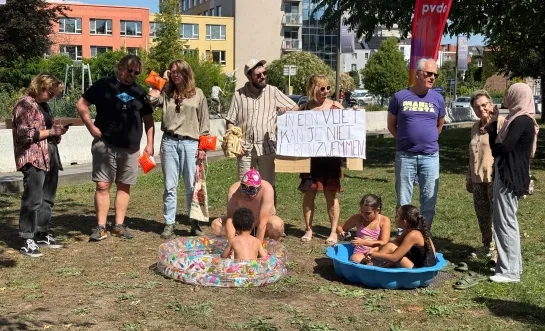 PVDA voert actie voor meer zwemwater
