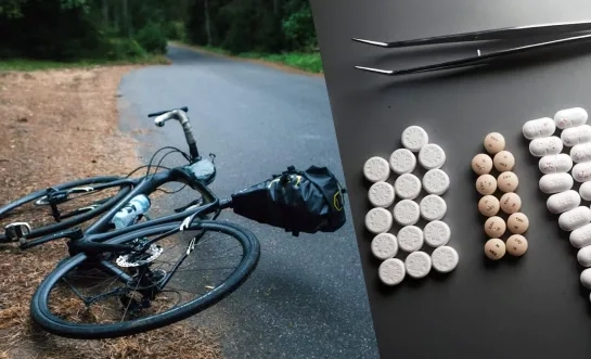 verwarde fietser drugs Lier