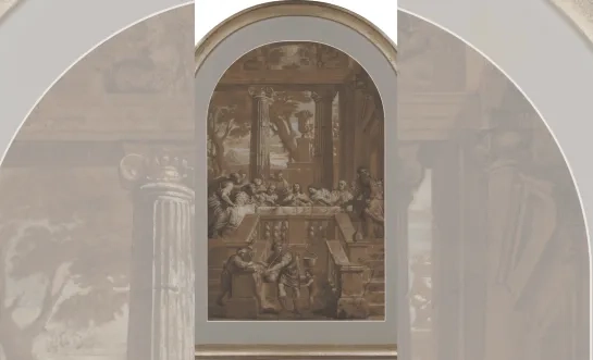 Ontwerptekening ‘Het Laatste Avondmaal’ van Quellinus na vier eeuwen terug in Mechelen