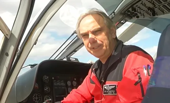 Luc Bertels helikopterpiloot Nijlen