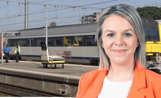 Dorien Cuylaerts trein station 