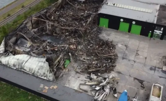 Brand bij Storebox in Oevel