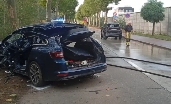 Ongeval met geknelden Olen 091025