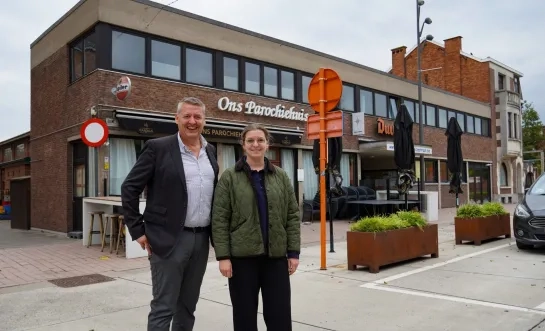 burgemeester Ronny Slootmans en schepen Sarah De Keyser Sint-Katelijne-Waver
