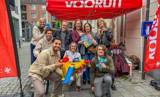 Vooruit Turnhout inzamelactie speelgoed kleding
