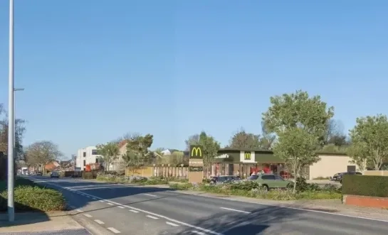 Render op sociale media van McDonald's in Lille