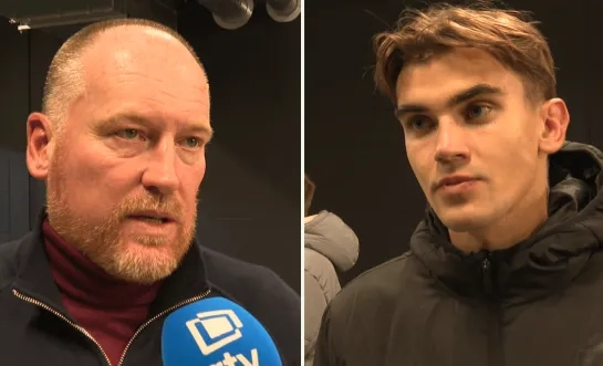 Fred Vanderbiest van KV Mechelen en Kiany Vroman van Lierse SK