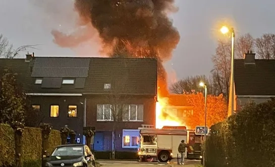 brand tuinhuis Lier