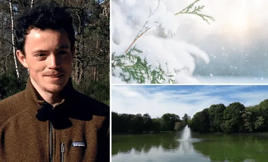 Lander Van Tricht zacht herfstweer sneeuw