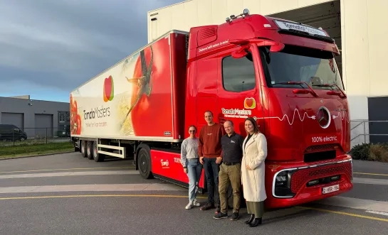 Tomeco Hoogstraten elektrische vrachtwagen