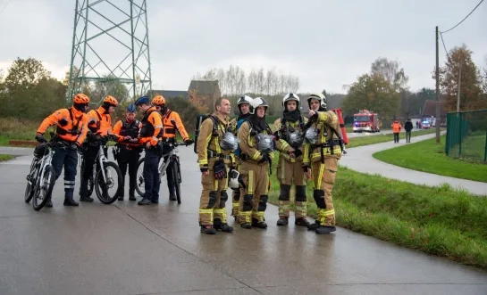 Rampoefening aan KSK Wavria