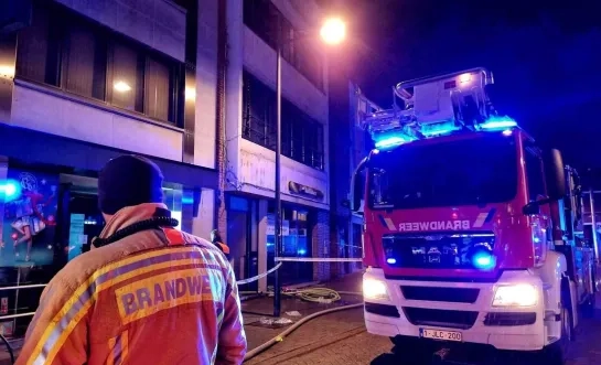 Brand in appartement in Bornem