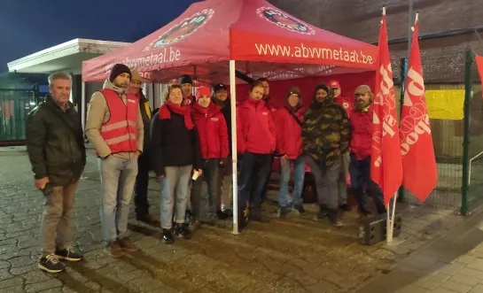 stakingsactie spoor Mechelen.