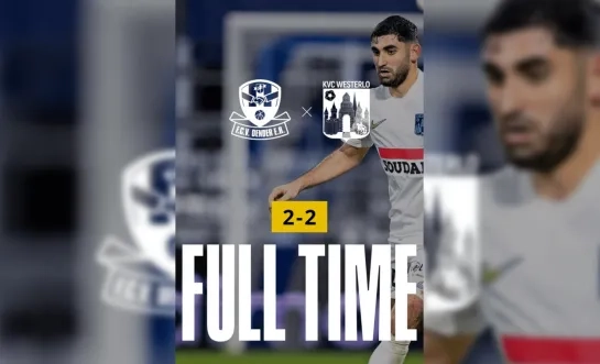 Westerlo speelt 2-2 gelijk op Dender