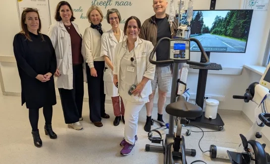 virtueel fietsen Imeldaziekenhuis kankerpatiënten
