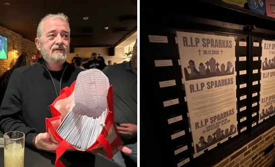 einde spaarkas café Ravels